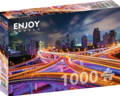 Puzzle 1000 el. Szanghaj nocą / Chiny