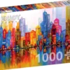 Puzzle 1000 el. Tęczowe miasto