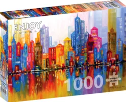 Puzzle 1000 el. Tęczowe miasto