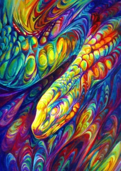 Puzzle 1000 el. Tęczowy wąż