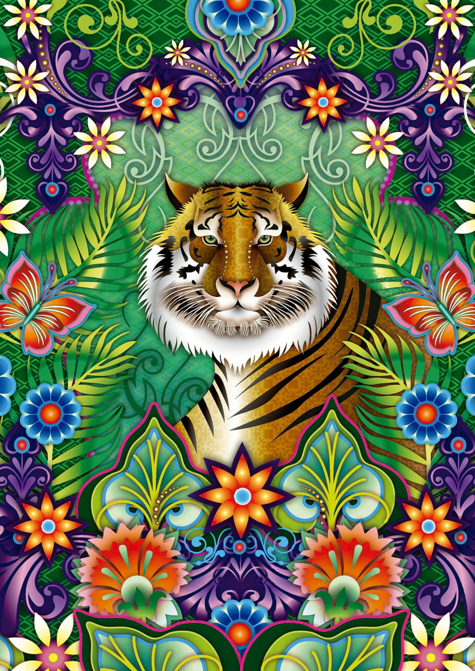 Puzzle 500 el. Tygrys bengalski, Catalina Estrada
