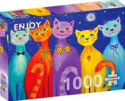 Puzzle 1000 el. Uśmiechnięte koty