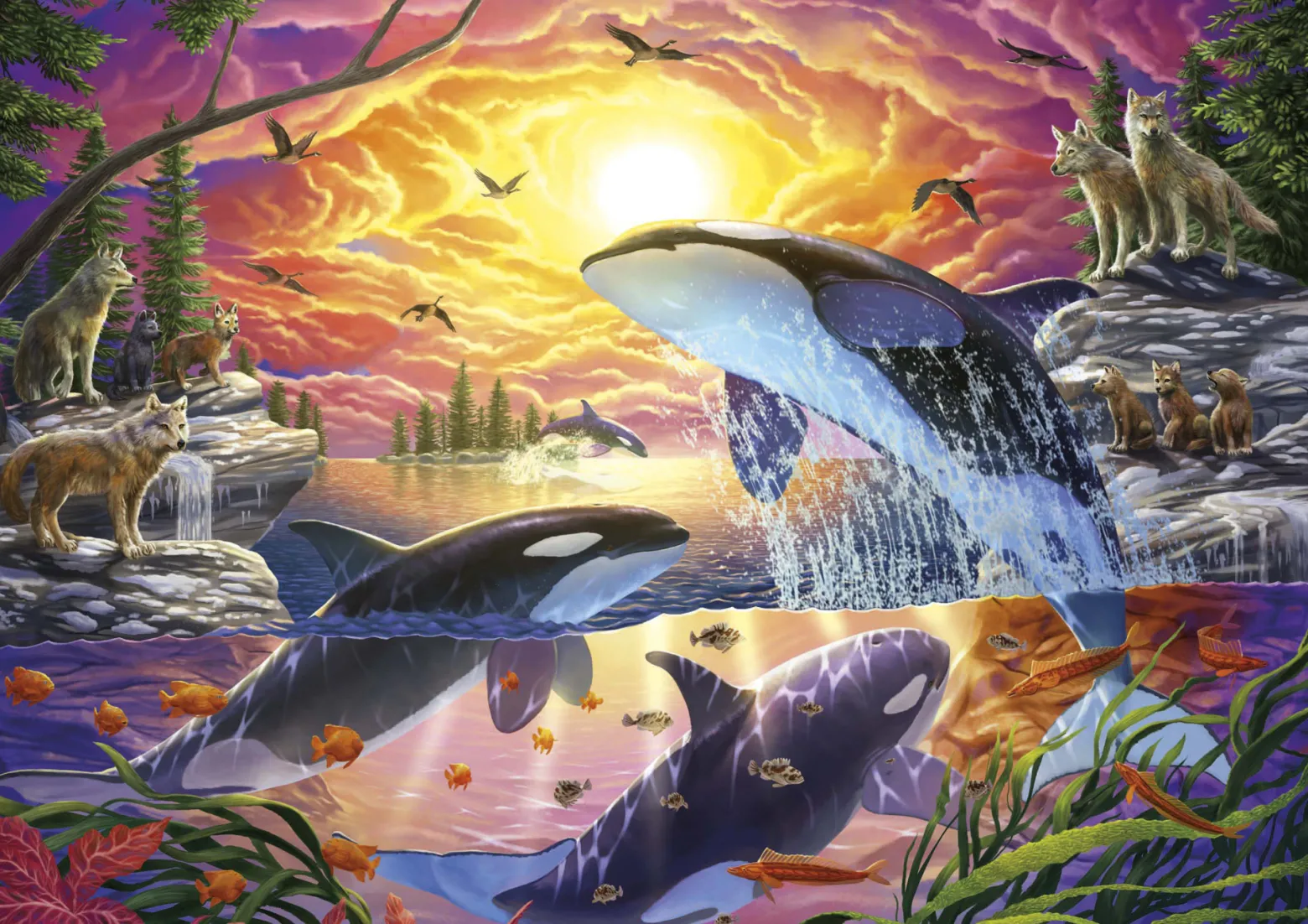 Puzzle 4000 el. Uwolnić orkę