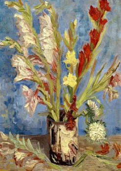 Puzzle 1000 el. Wazon z mieczykami i astrami, Vincent van Gogh