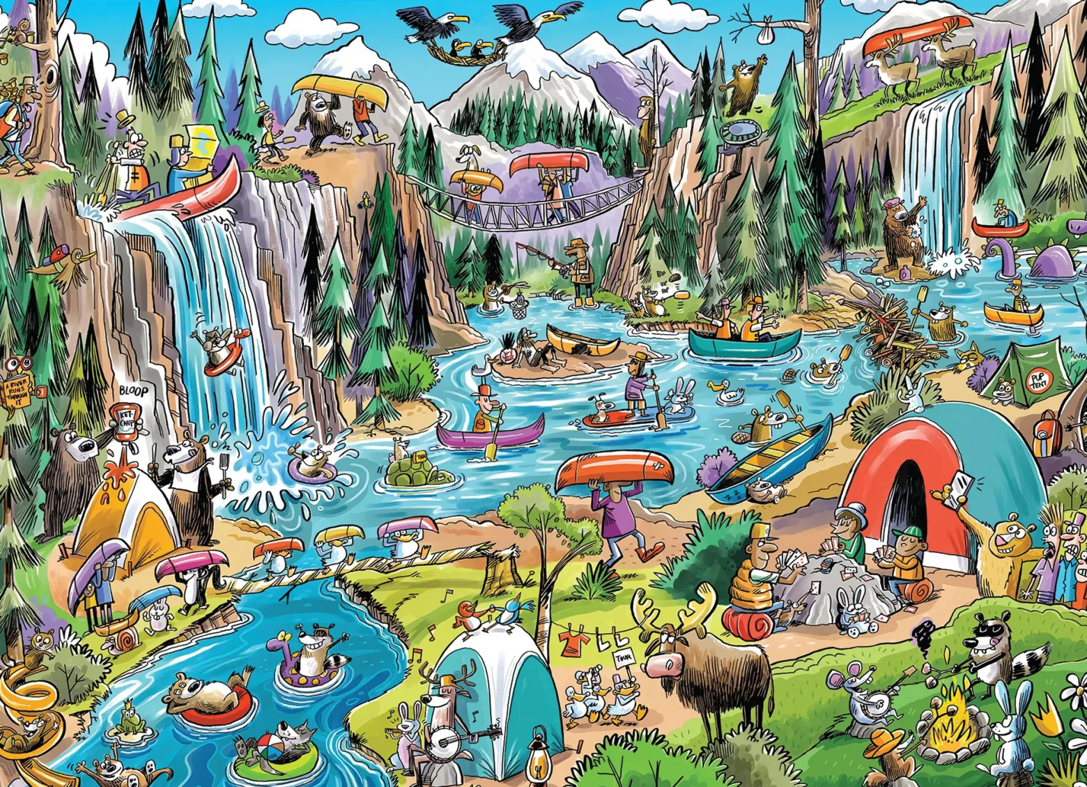 Puzzle 1000 el. Weekend w kajaku