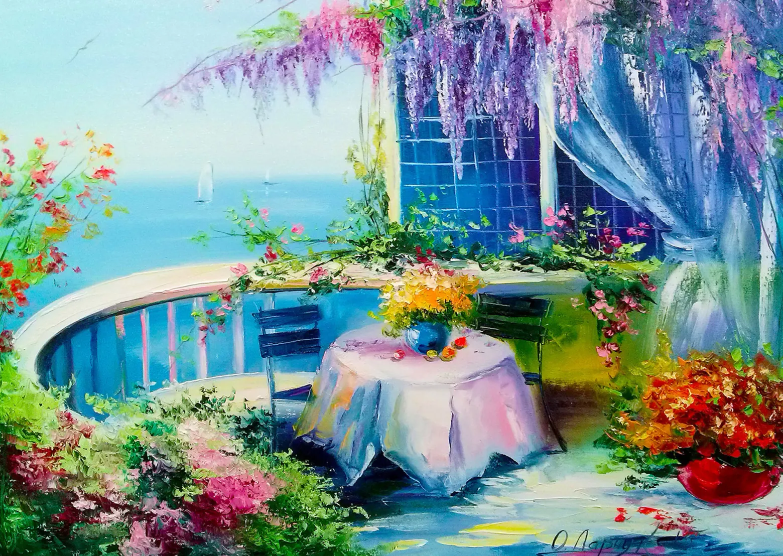 Puzzle 1000 el. Widok z balkonu