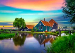 Puzzle 1000 el. Wiejski dom w Niderlandach