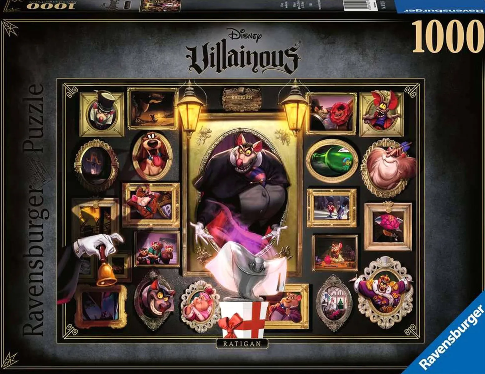 Puzzle 1000 el. Wielki mysi detektyw (Złoczyńcy Disneya - Ratigan)