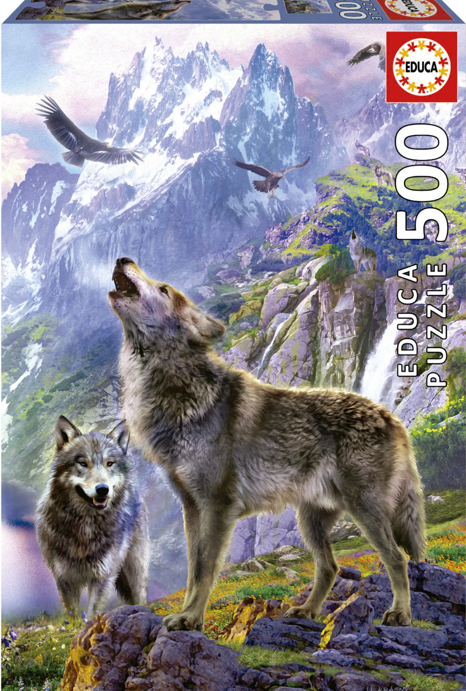 Puzzle 500 el. Wilki w górach
