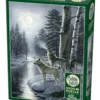 Puzzle 1000 el. Wilki w świetle księżyca