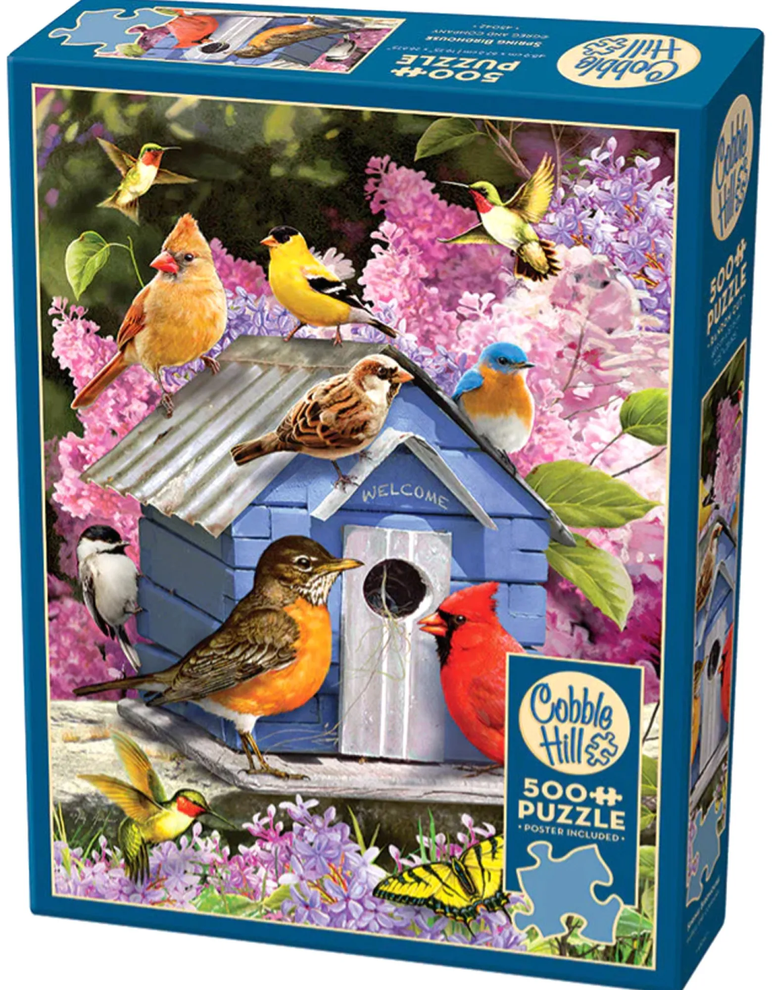 Puzzle 500 el. Wiosenny domek dla ptaków