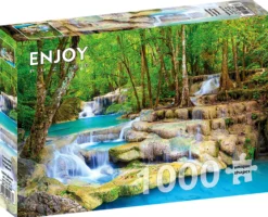 Puzzle 1000 el. Wodospady Erawan / Tajlandia