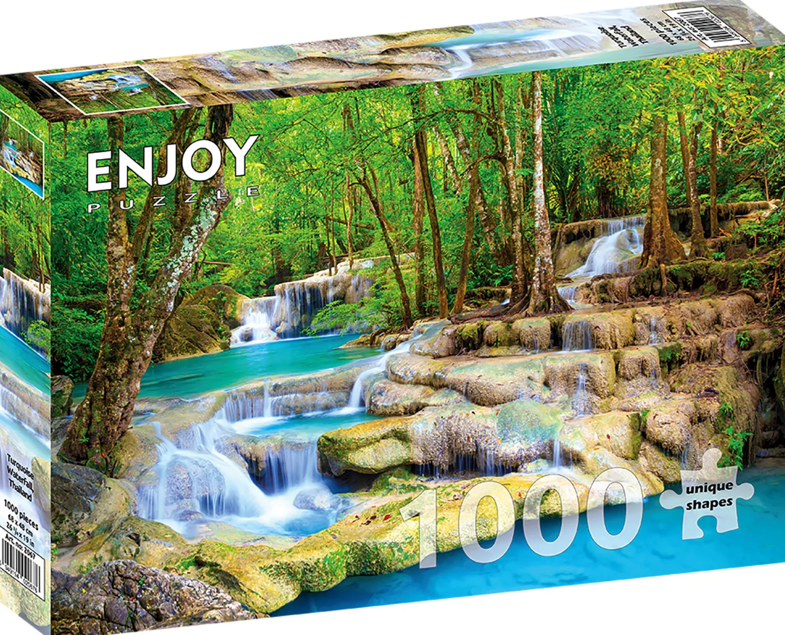 Puzzle 1000 el. Wodospady Erawan / Tajlandia