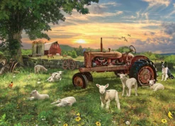 Puzzle 1000 el. Wschód słońca na wsi