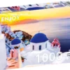 Puzzle 1000 el. Wschód słońca w Santorini / Grecja
