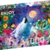 Puzzle 1000 el. Wyjący wilk