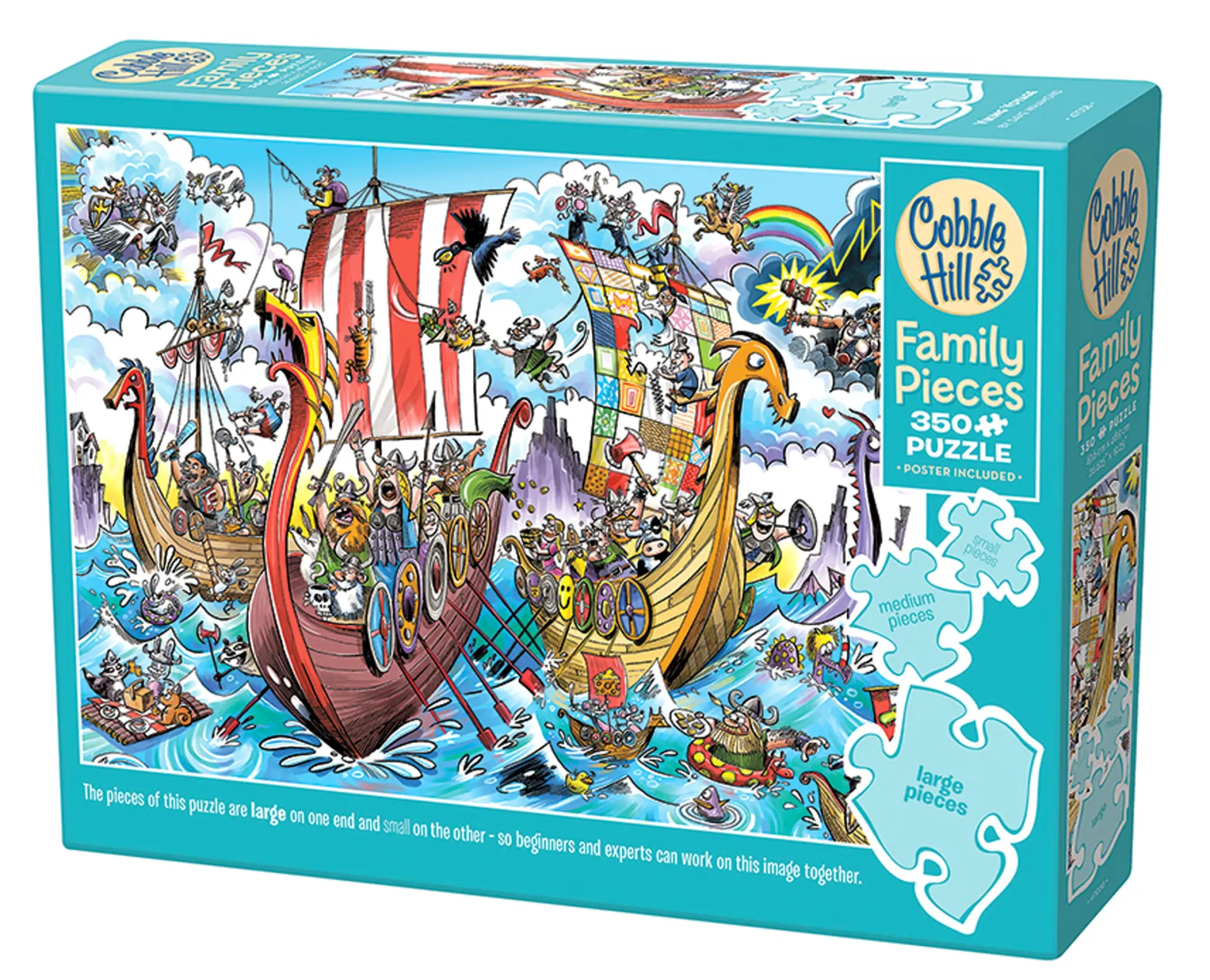 Puzzle 350 el. Wyprawa wikingów