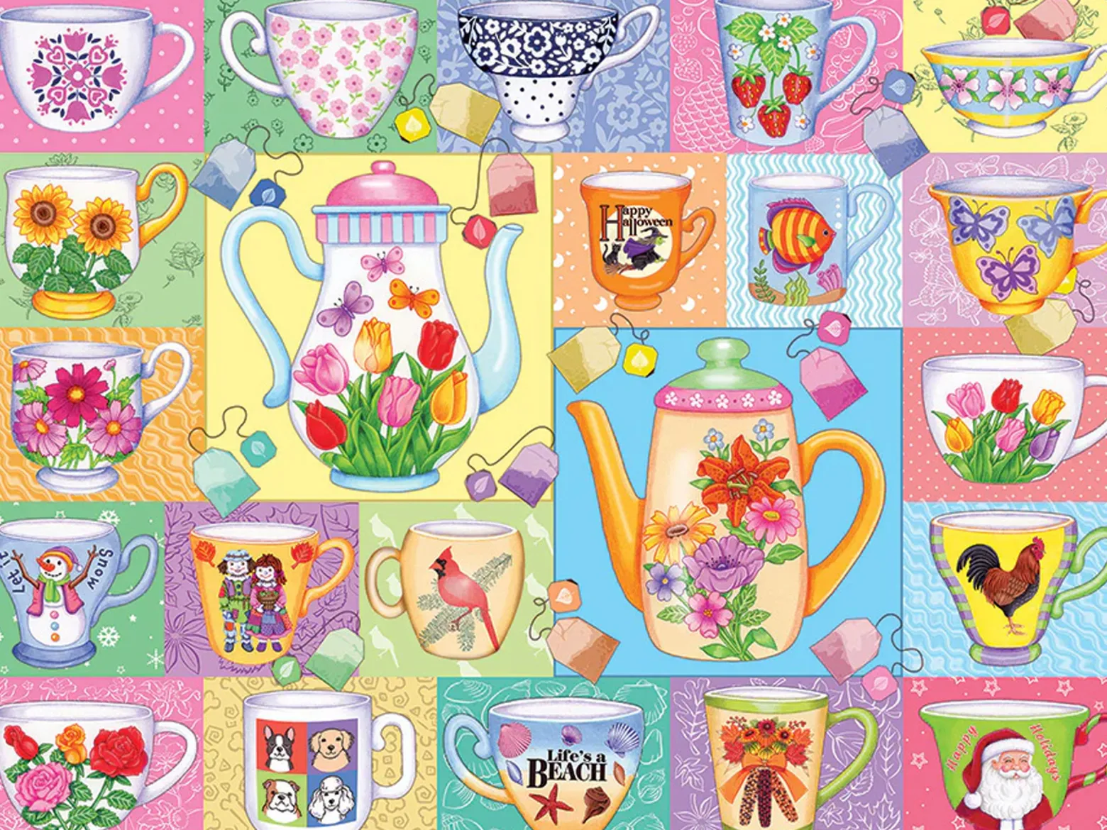 Puzzle 275 el. XL Kubek czy filiżanka?
