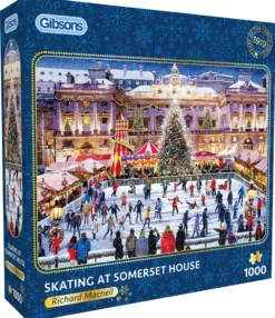 Puzzle 1000 el. Łyżwy przy Somerset House / Londyn / Anglia