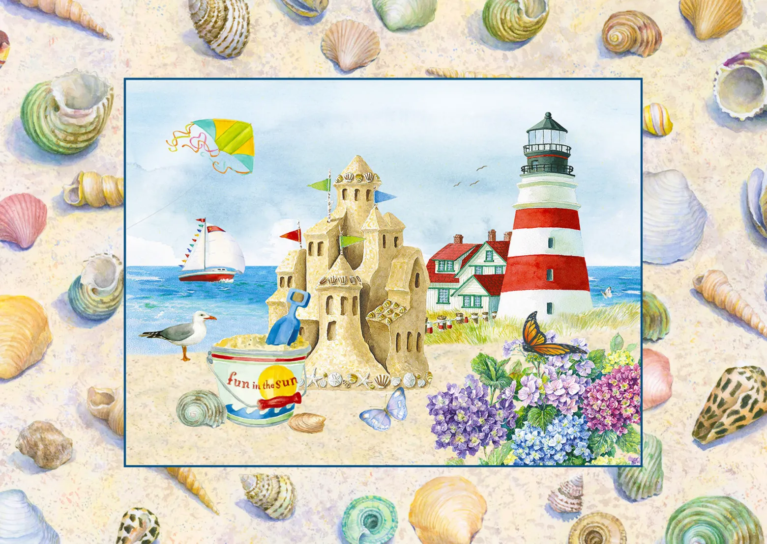Puzzle 1000 el. Zabawa na plaży