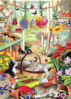 Puzzle 500 el. Zabawa w ogrodzie
