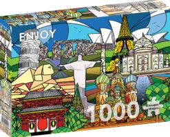 Puzzle 1000 el. Zabytki świata