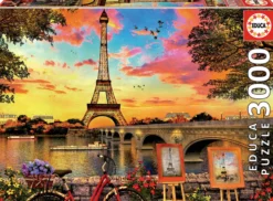Puzzle 3000 el. Zachód słońca w Paryżu