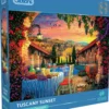 Puzzle 1000 el. Zachód słońca w Toskanii / Włochy