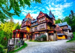 Puzzle 1000 el. Zamek Pelisor / Sinaia / Rumunia