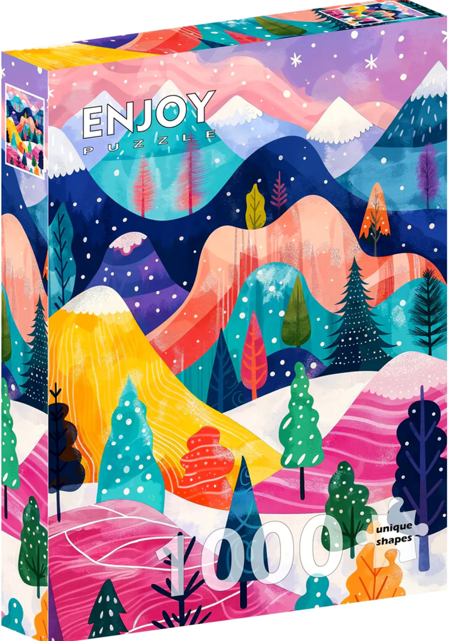 Puzzle 1000 el. Zimowa paleta barw