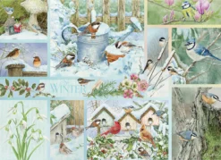 Puzzle 500 el. Zimowe ptaki