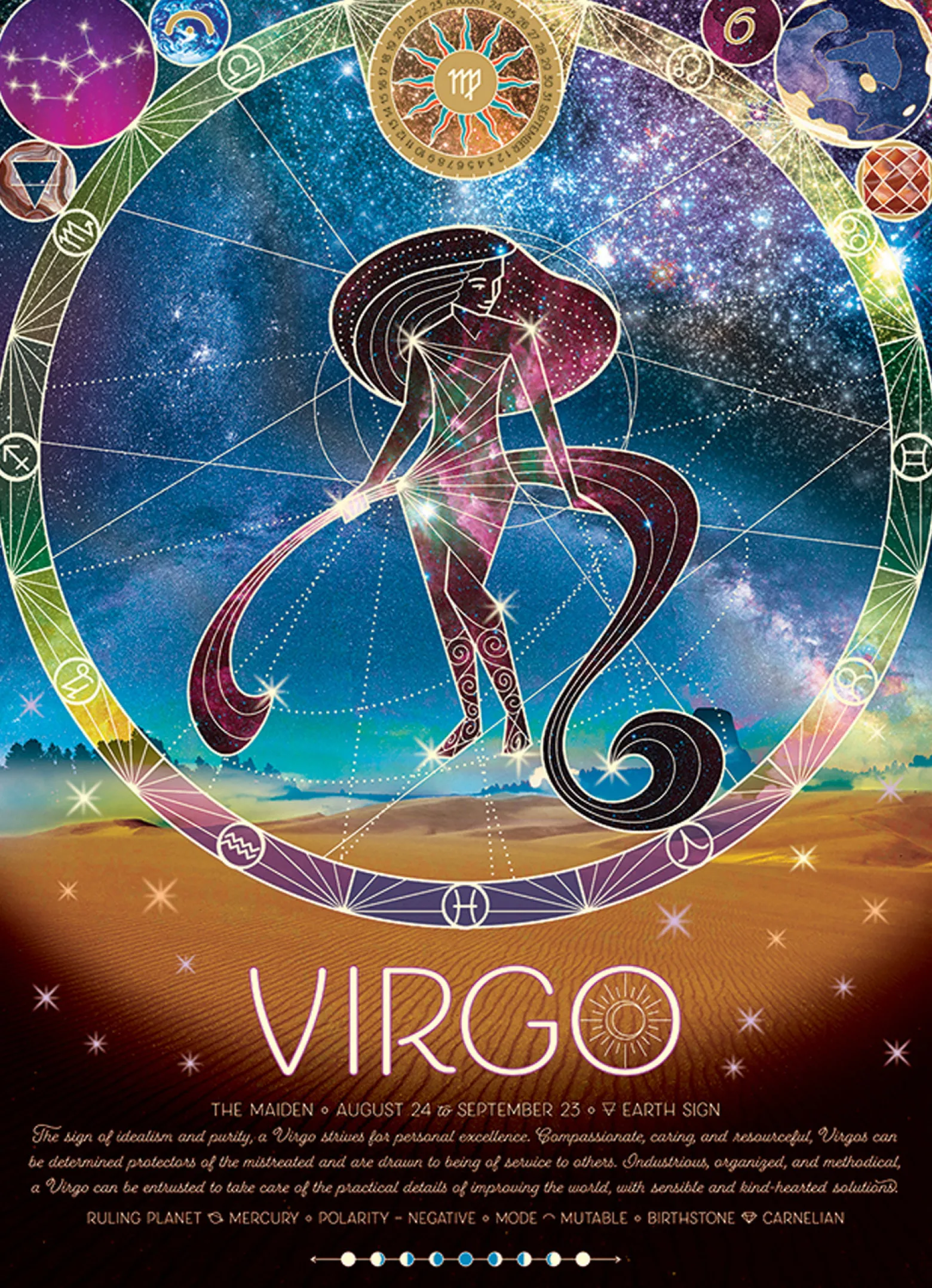 Puzzle 500 el. Znaki zodiaku: Panna
