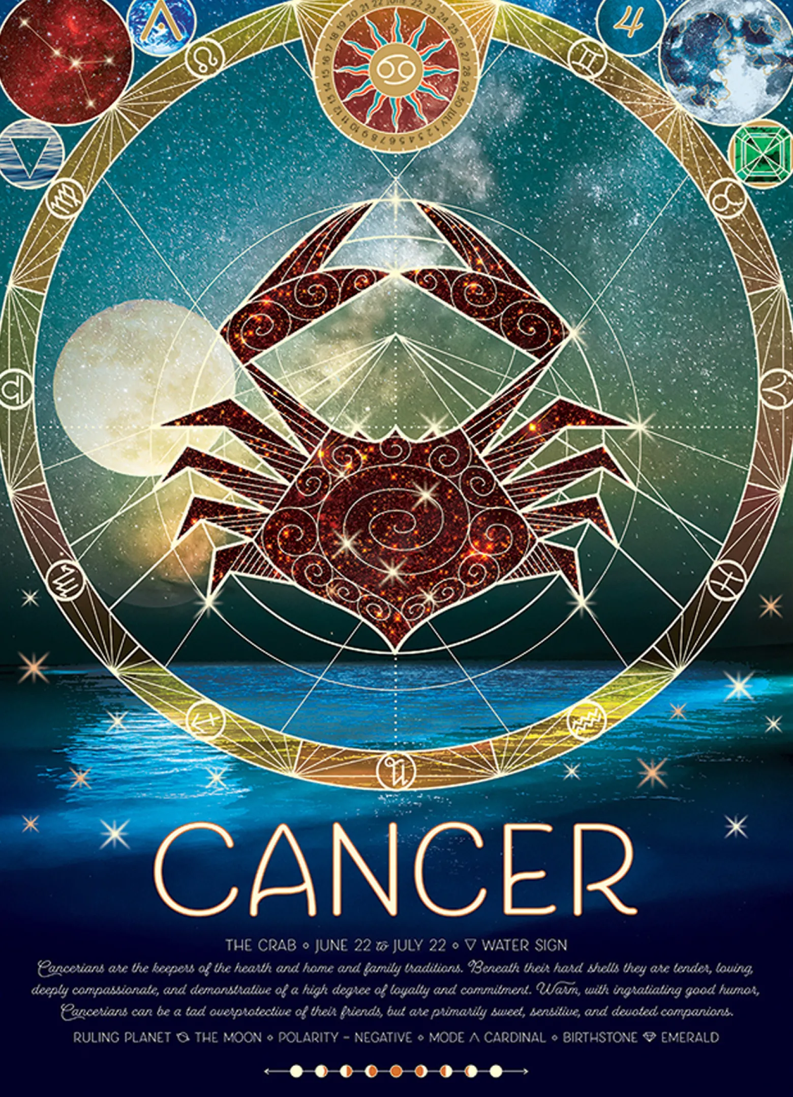 Puzzle 500 el. Znaki zodiaku: Rak