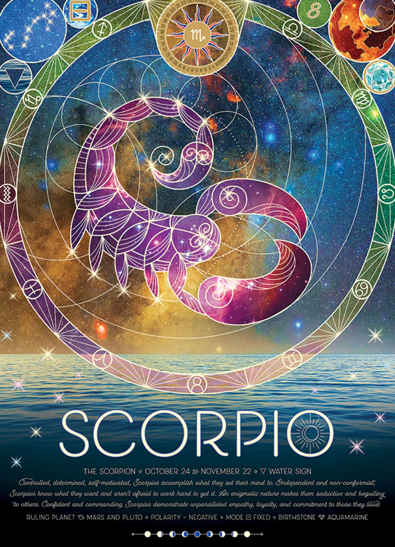 Puzzle 500 el. Znaki zodiaku: Skorpion
