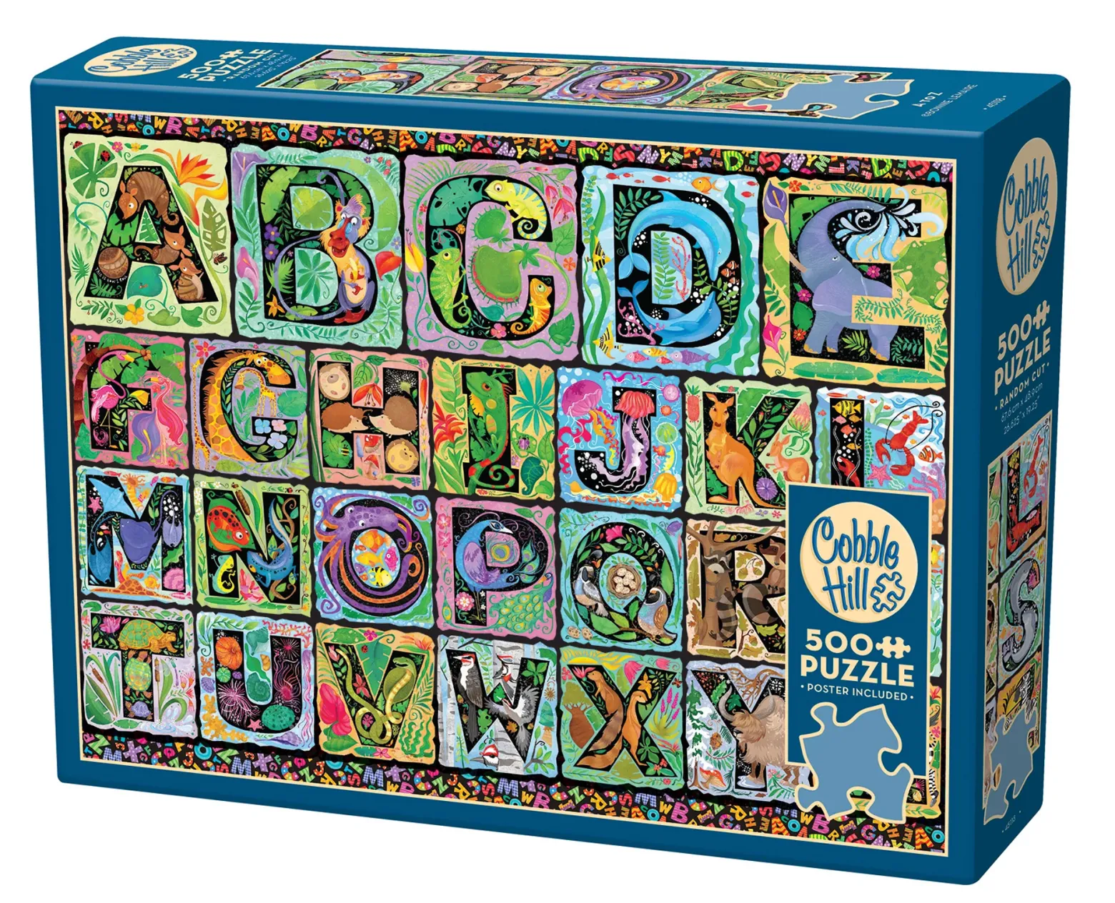 Puzzle 500 el. Zwierzęcy alfabet