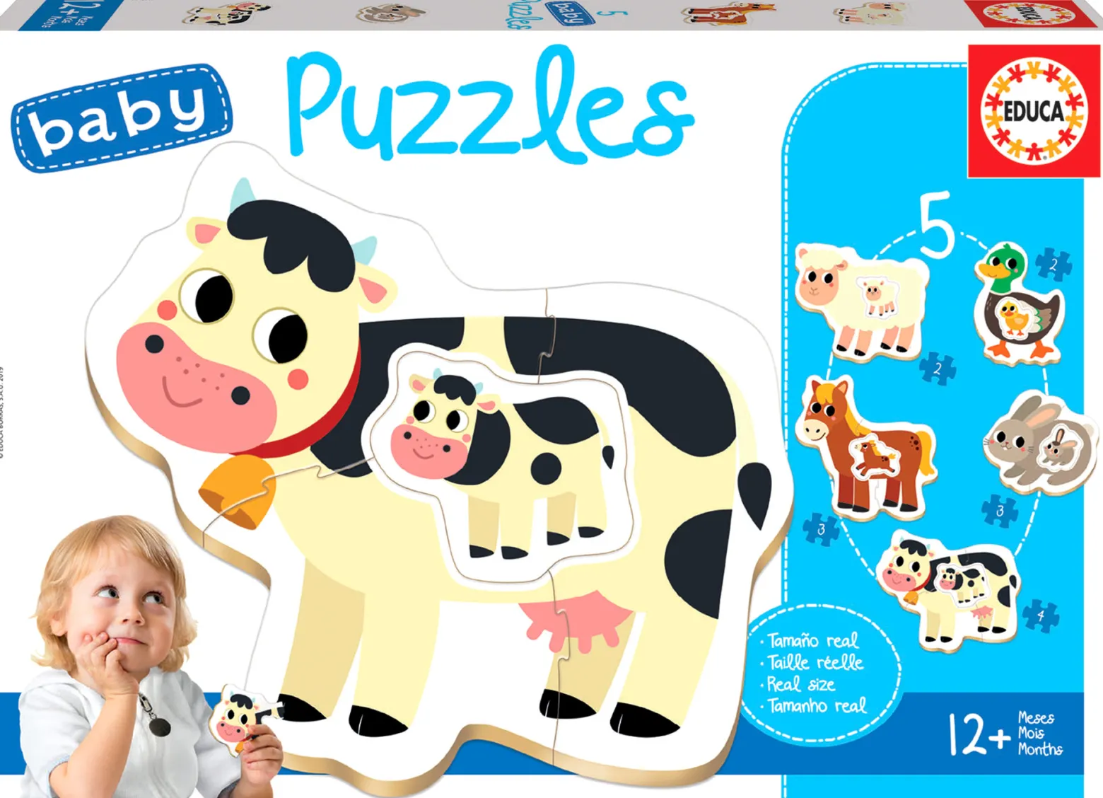 Puzzle 2-4 el. Zwierzęta hodowlane
