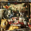 Puzzle 1500 el. Zwierzęta w salonie