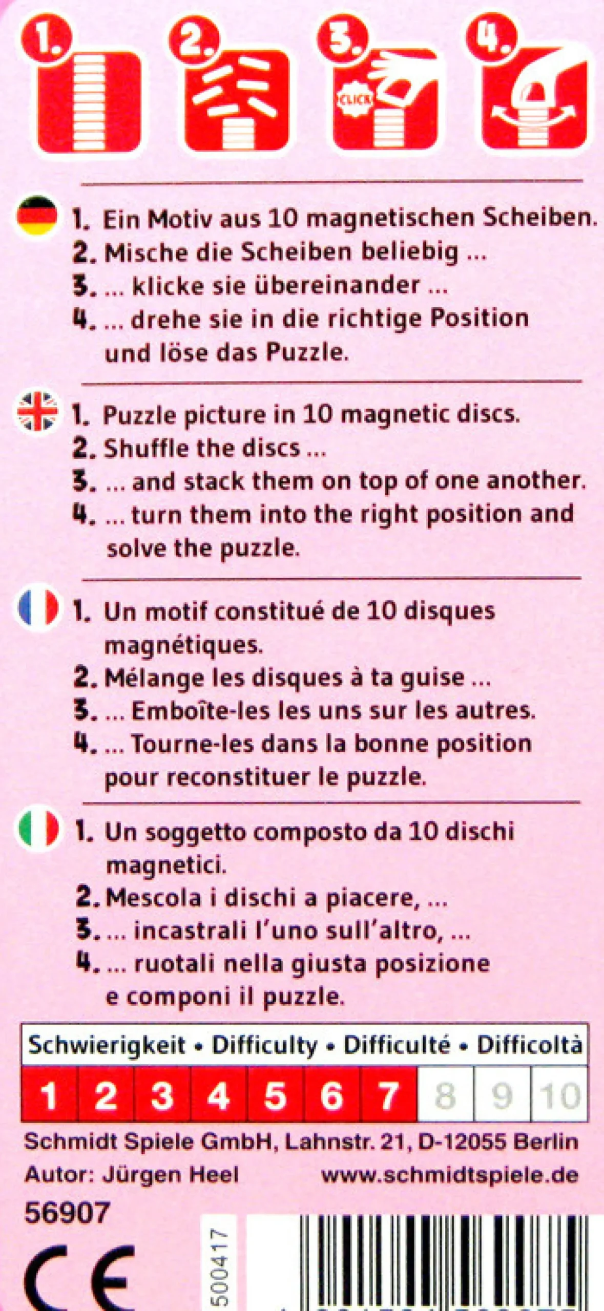 Puzzle - Magnetyczna wieża 3D - Kwiaty