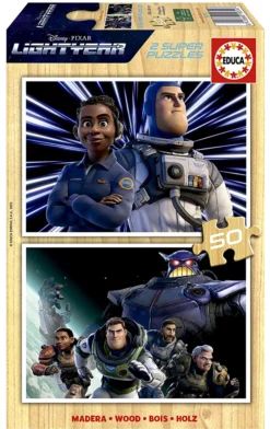 Puzzle 2 x 50 el. Buzz Astral (drewniane)