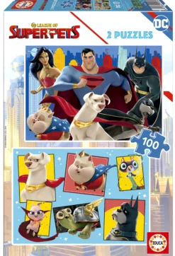 Puzzle 2 x 100 el. DC Liga Super Pets