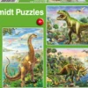Puzzle 3 x 48 el. Dinozaury