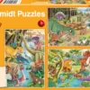 Puzzle 3 x 24 el. Dinozaury