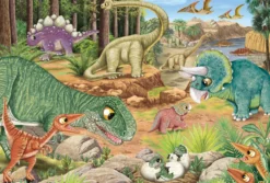 Puzzle 3 x 24 el. Dinozaury