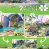 Puzzle 2 x 100 el. Dinozaury (panorama)