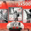 Puzzle 3 x 500 el. Duże miasta