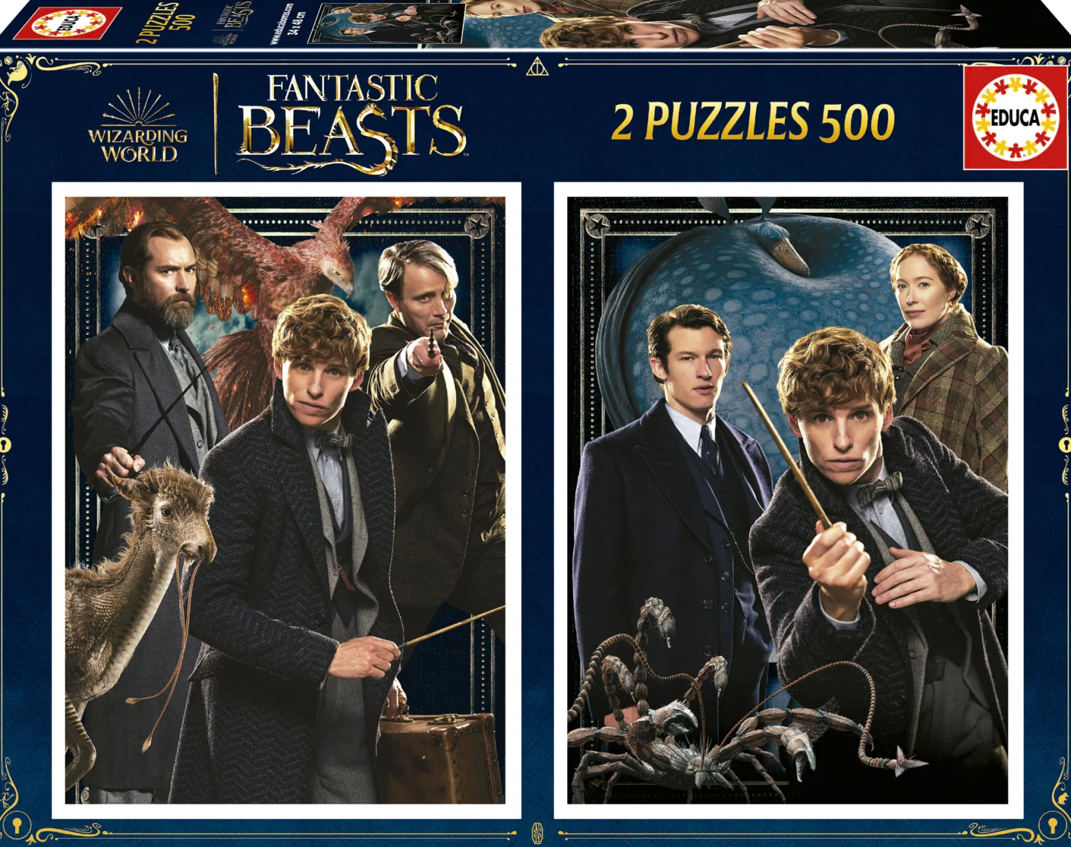 Puzzle 2 x 500 el. Fantastyczne zwierzęta