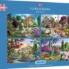 Puzzle 4 x 500 el. Flora & Fauna