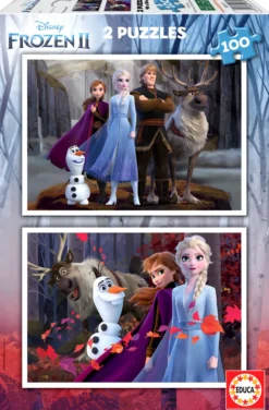 Puzzle 2 x 100 el. Kraina Lodu II