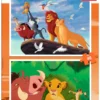 Puzzle 2 x 48 el. Król Lew