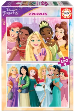 Puzzle 2 x 100 el. Księżniczki z bajek Disneya